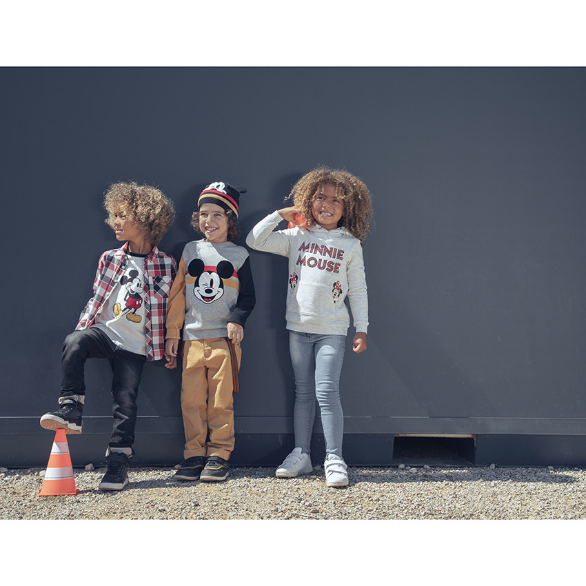 T-shirt à manches longues print Mickey Disney pour enfant garçon 