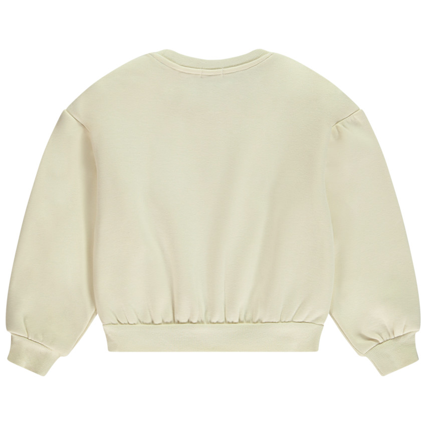 Sweat oversize avec fleurs et motifs fantaisies pour fille  