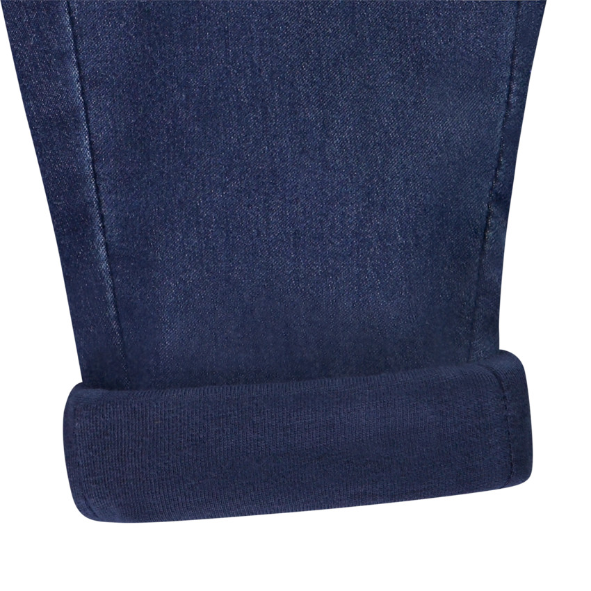 Jean en denim avec volants aux poches pour bébé fille 