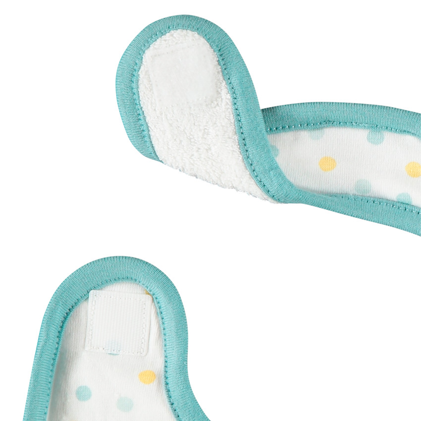 Lot de 2 bavoirs print ourson pour bébé garçon 