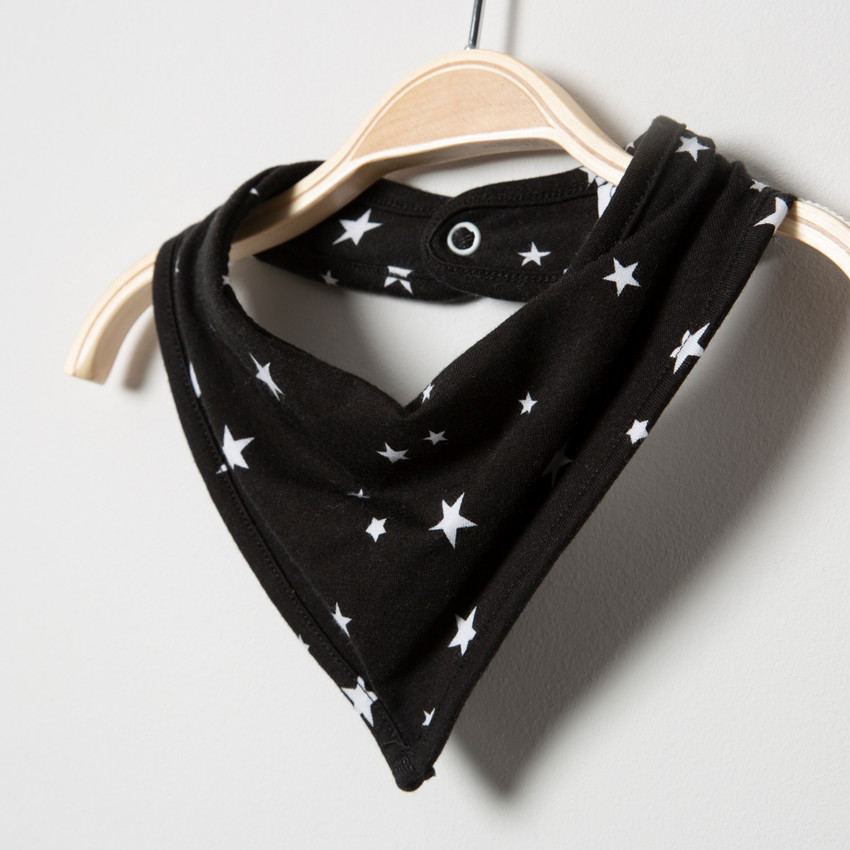 Bavoir bandana imprimé étoiles all-over 