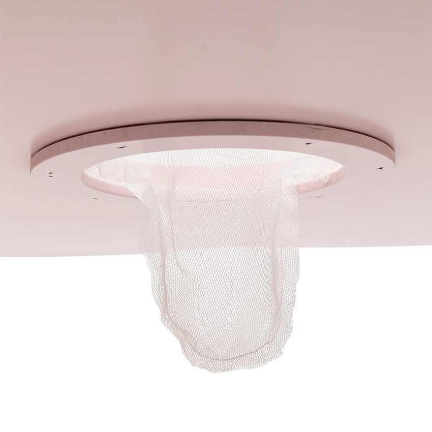 Table enfant en forme de fleur Ally rose 