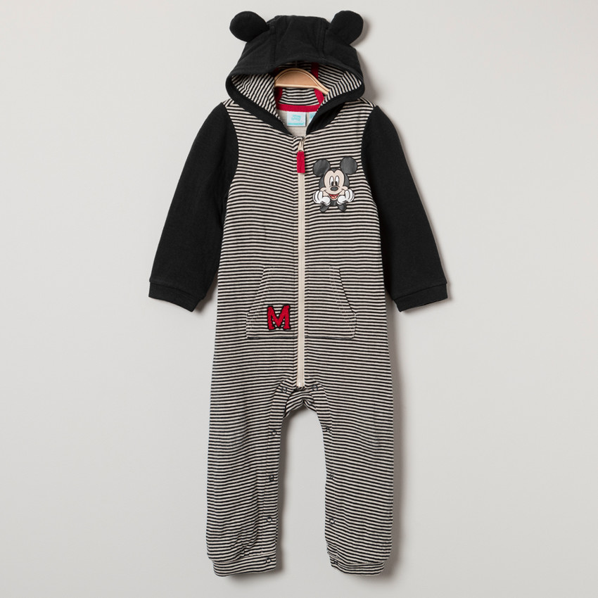 Combinaison en maille à rayures et print Mickey Disney 