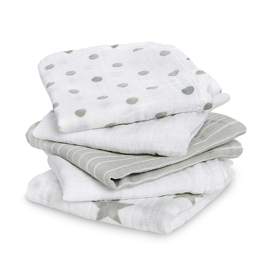 Lot de 5 petits langes aden by aden+anais® - Dusty 