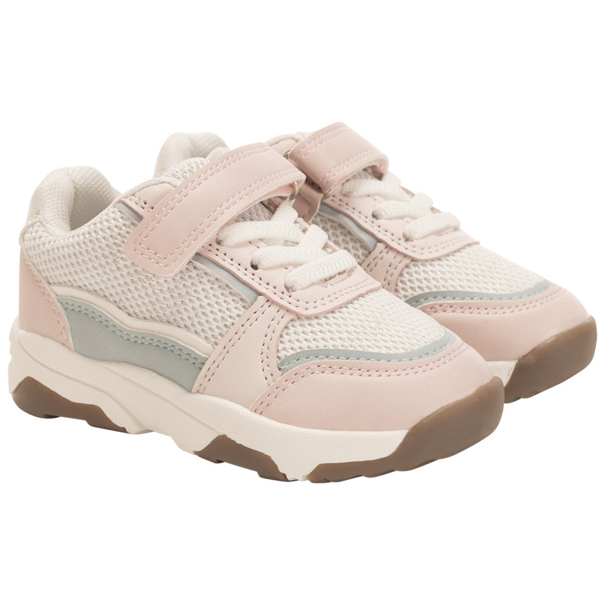 Baskets de sport en mesh avec empiècements pour bébé fille 