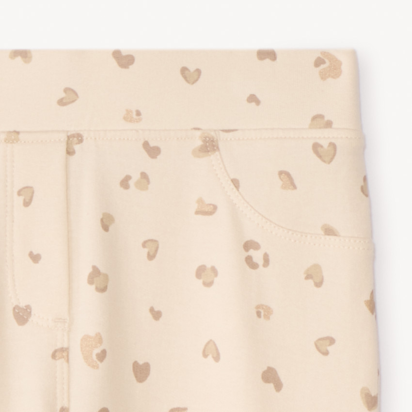 Jegging molleton imprimé pour fille 