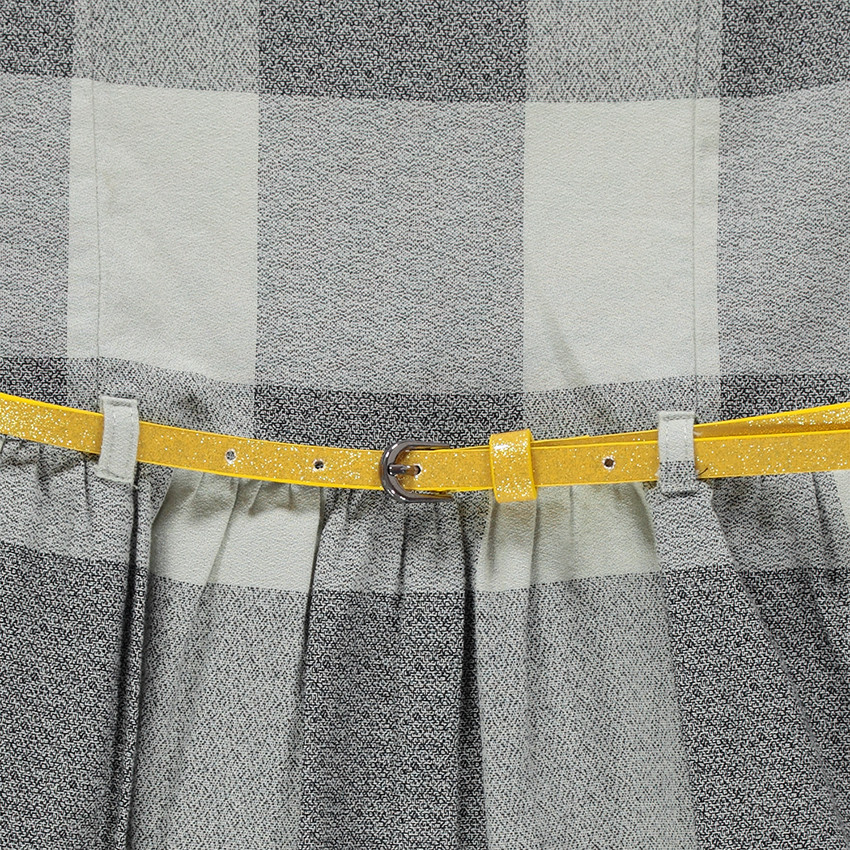 Junior - Robe à carreaux oversize avec ceinture amovible 