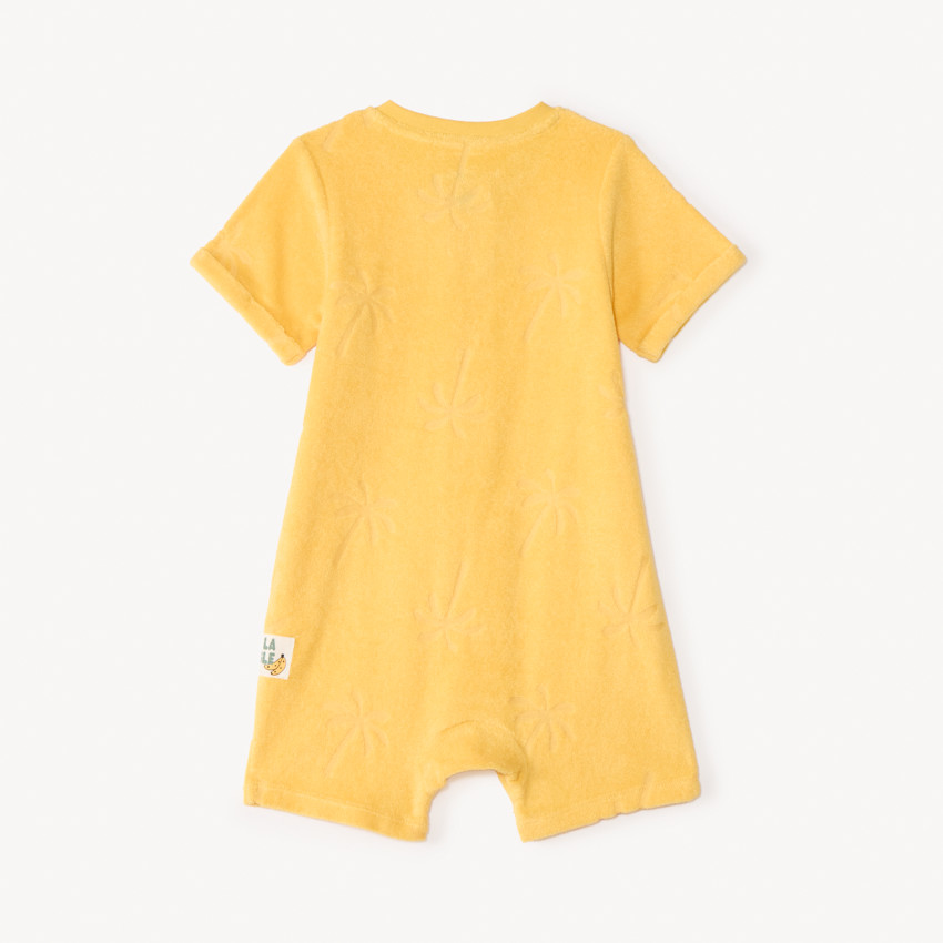 Combishort en éponge palmier en relief pour bébé garçon 