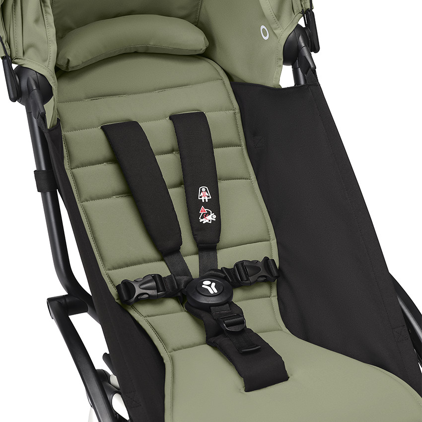 Poussette Stokke® YOYO³ à partir de 6 mois - cadre blanc/olive 