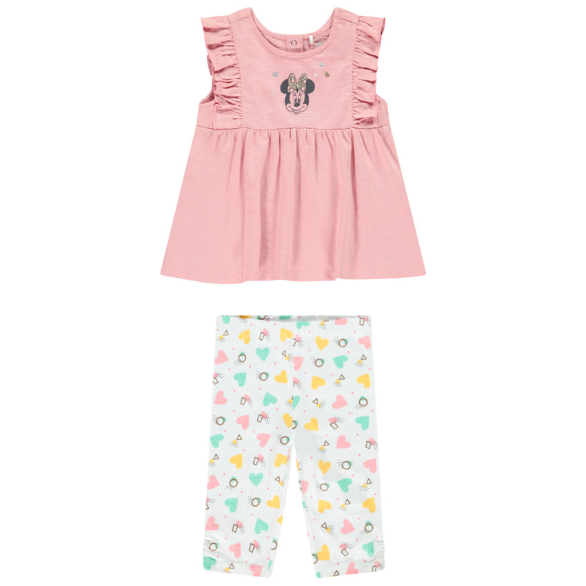 Ensemble tunique + legging Minnie Disney pour bébé fille