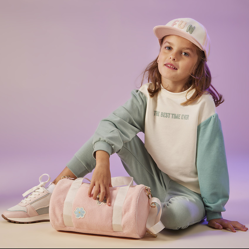 Casquette snapback Fun avec patchs bouclettes pour fille 