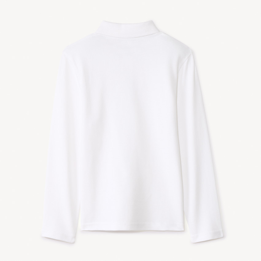 Lot de 2 polos manches longues unis pour garçon 