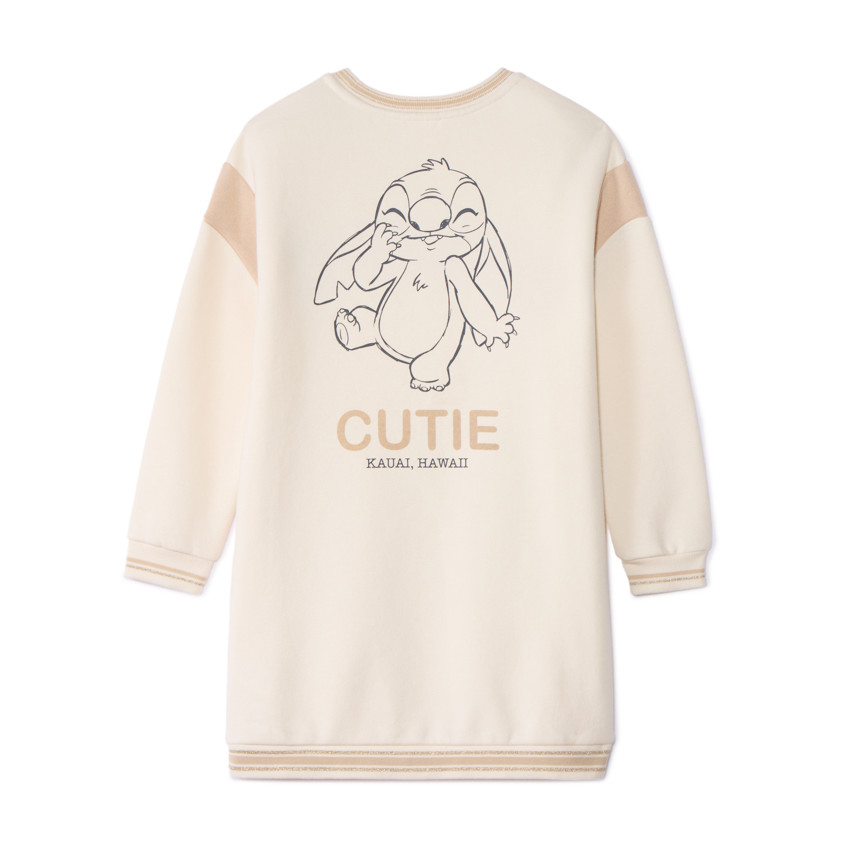 Robe en maille molleton fantaisie Stitch Disney pour fille 
