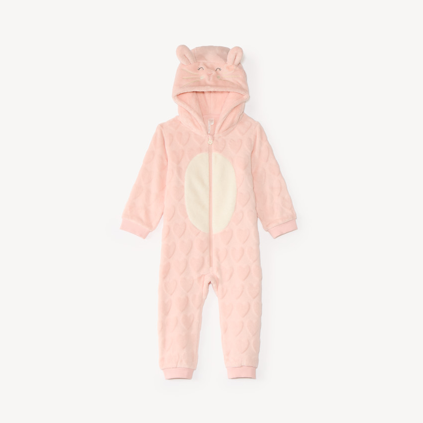 Surpyjama fantaisie en sherpa bébé fille 