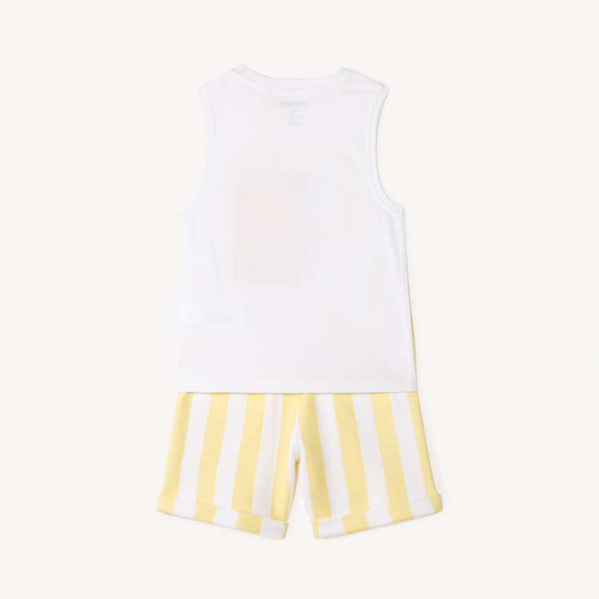 Ensemble 2 pièces débardeur + short fantaisie pour bébé garçon 
