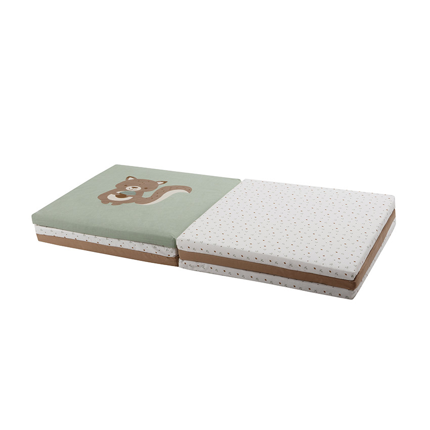 Tapis de motricité pliable 180 x 120 cm Roi des Forêt - Ecru (Prémaman) - Image 1