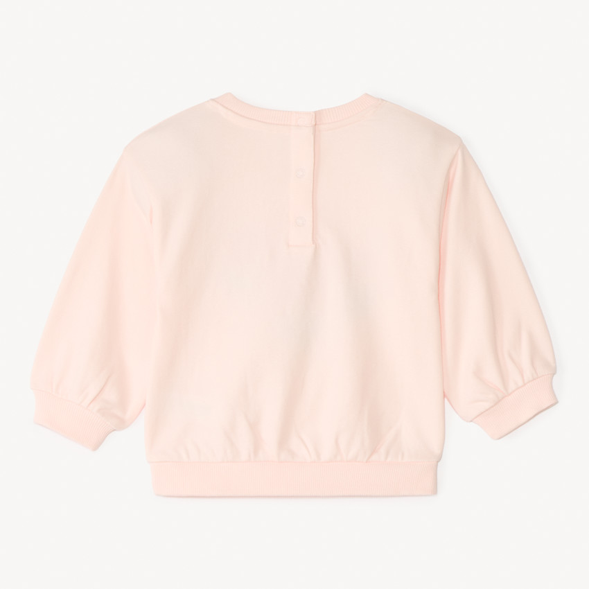Sweat en molleton motif fantaisie en bouclette pour bébé fille 