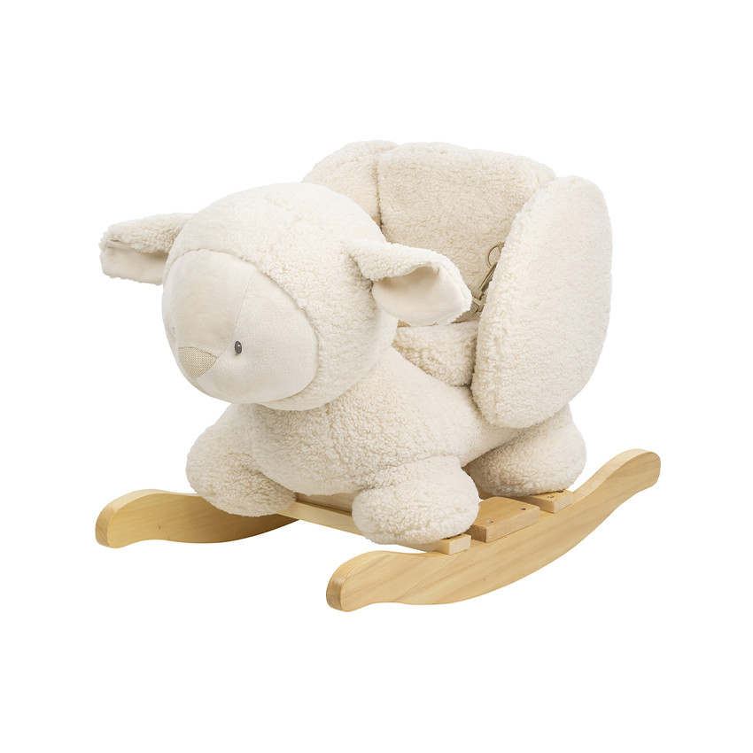 Mouton à bascule en sherpa Teddy écru 