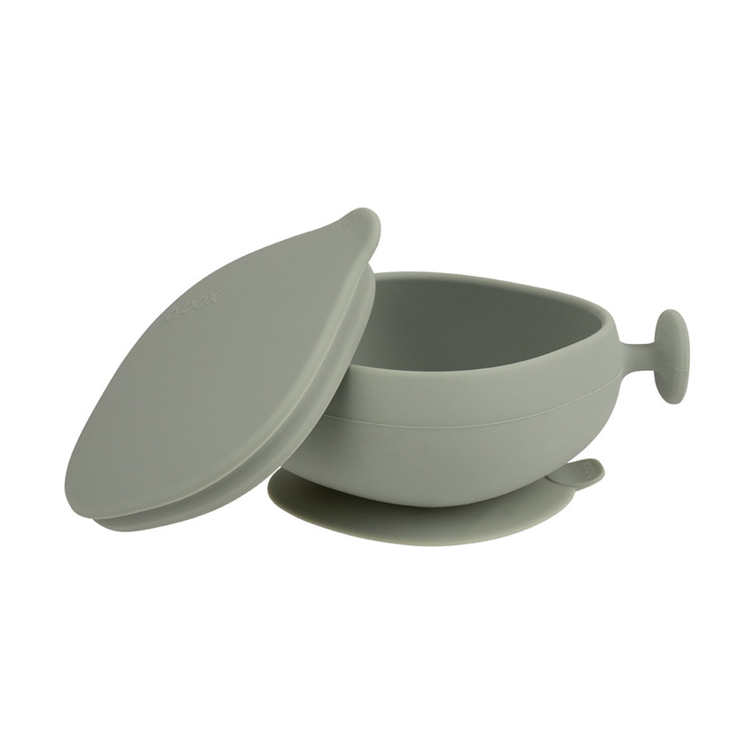 Bol en silicone avec ventouse et couvercle Sage
