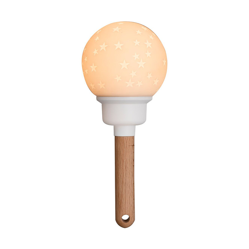 Veilleuse mobile étoilée en bois 