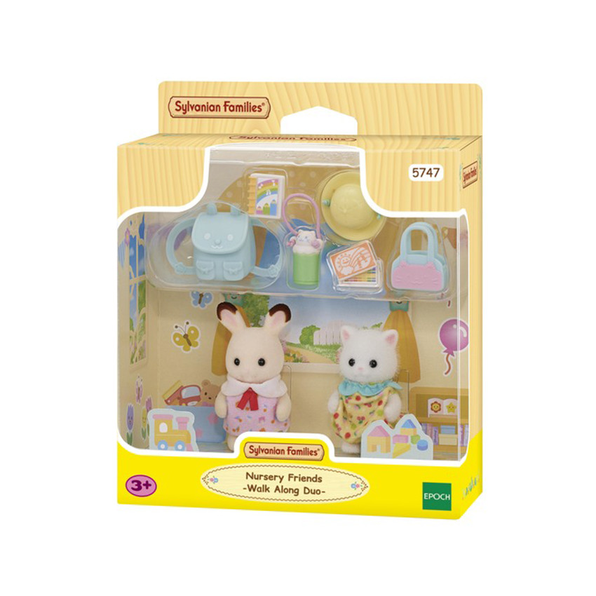 Jeu de figurines Le duo des bébés en promenade  