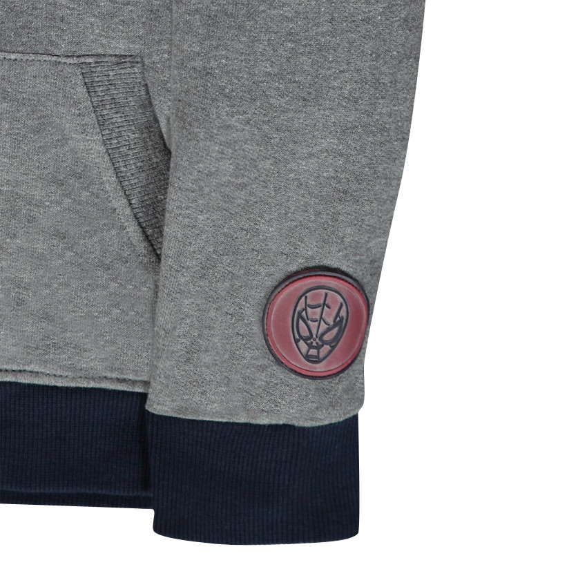Gilet zippé en molleton Marvel print Spiderman avec capuche fantaisie 