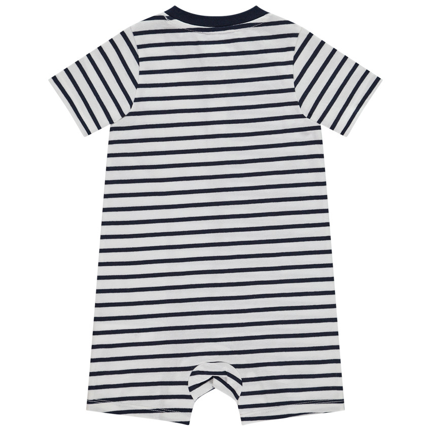 Combishort rayée print crabe pour bébé garçon 