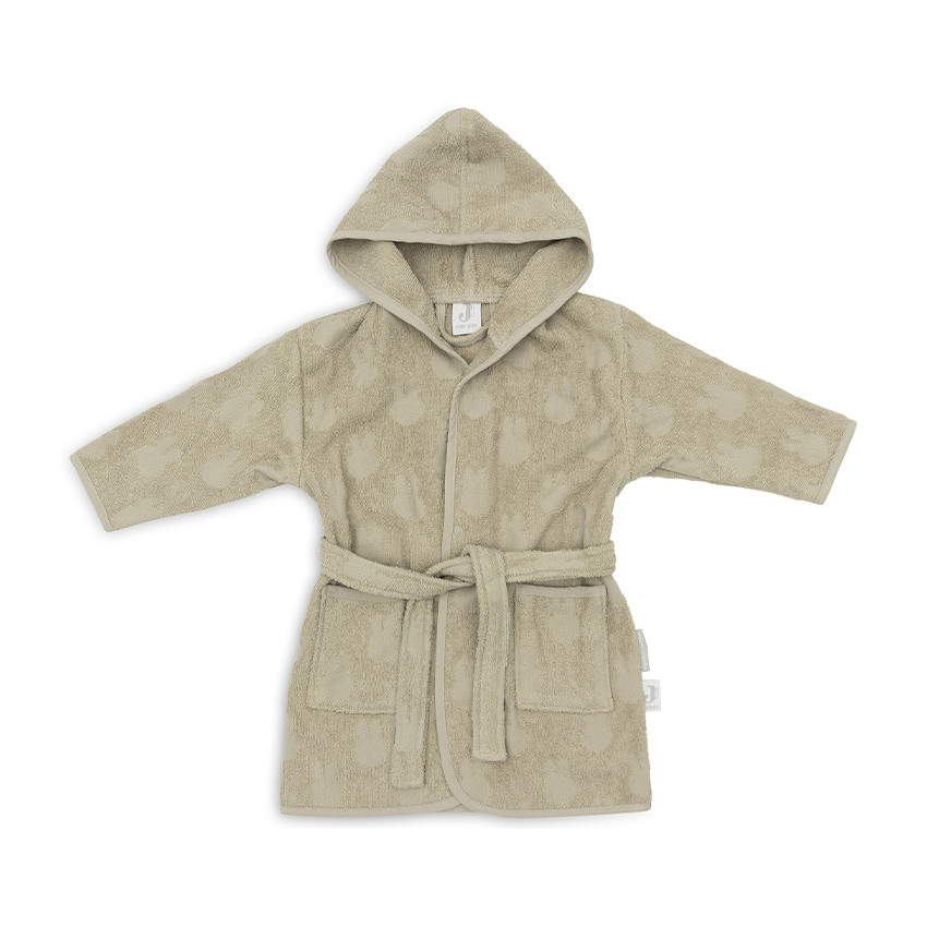 Peignoir de bain éponge 1-2 ans en jacquard Miffy olive green