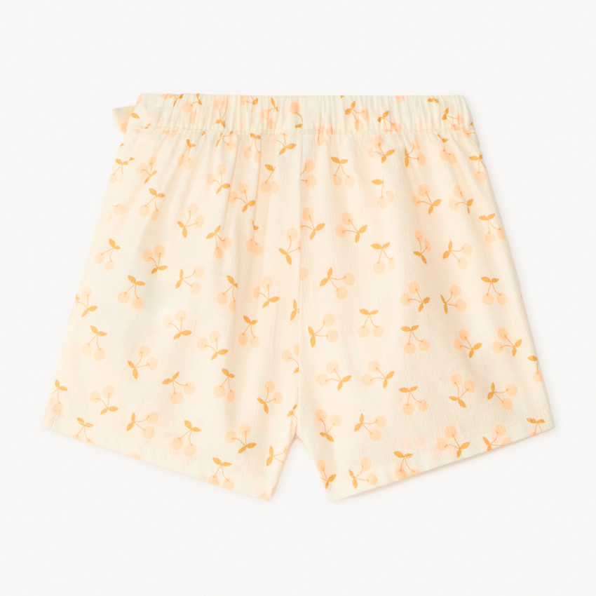 Jupe-short motif cerise pour bébé fille  