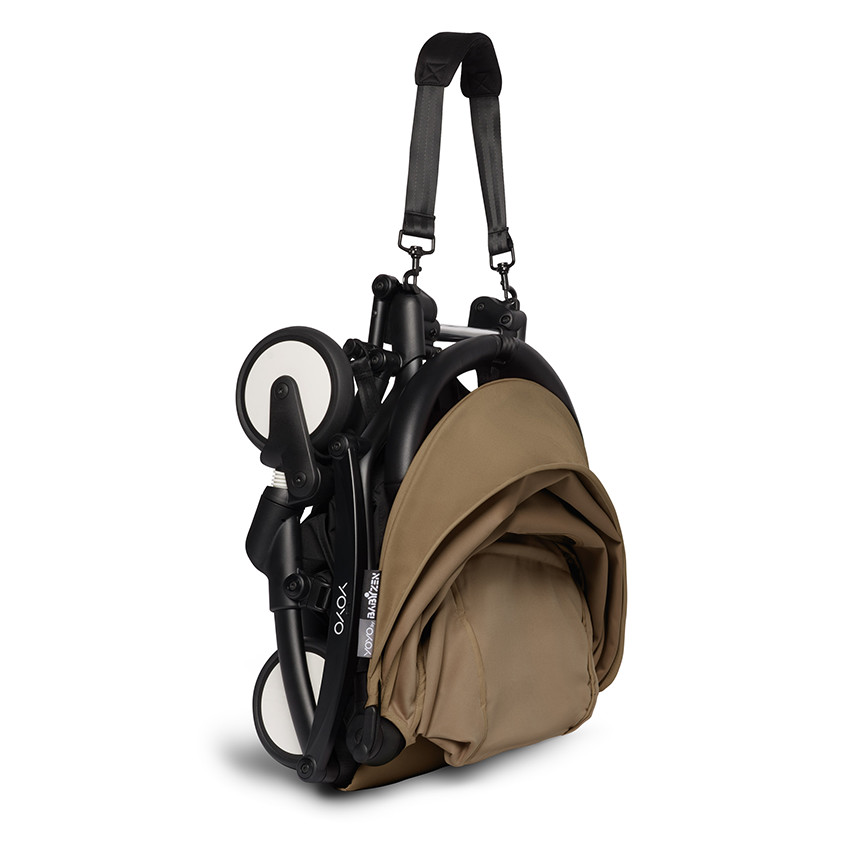 Poussette complète YOYO² nouveau pack 0+ et 6+ châssis noir - Toffee 