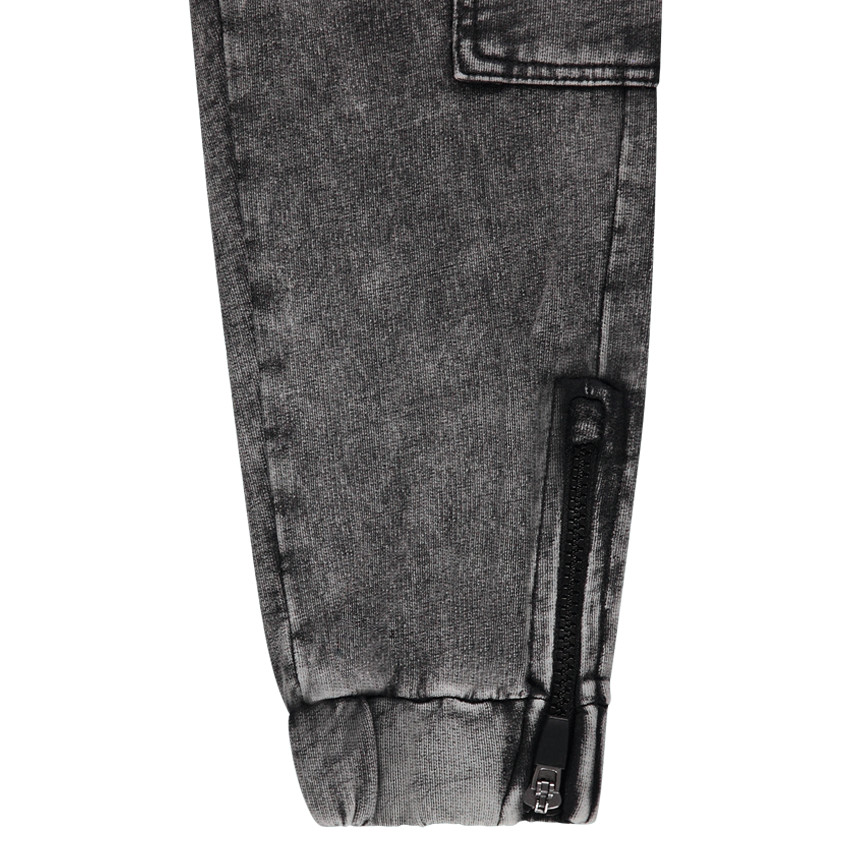 Pantalon de jogging en molleton léger effet surteint à poches 