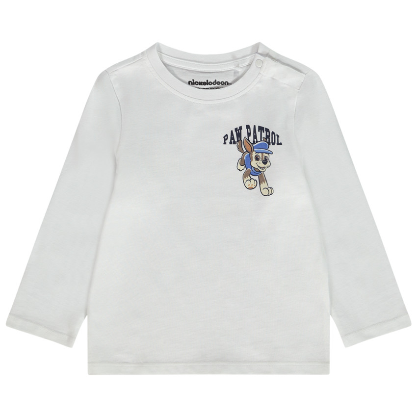 T-shirt manches longues print Pat'Patrouille pour bébé garçon - Blanc