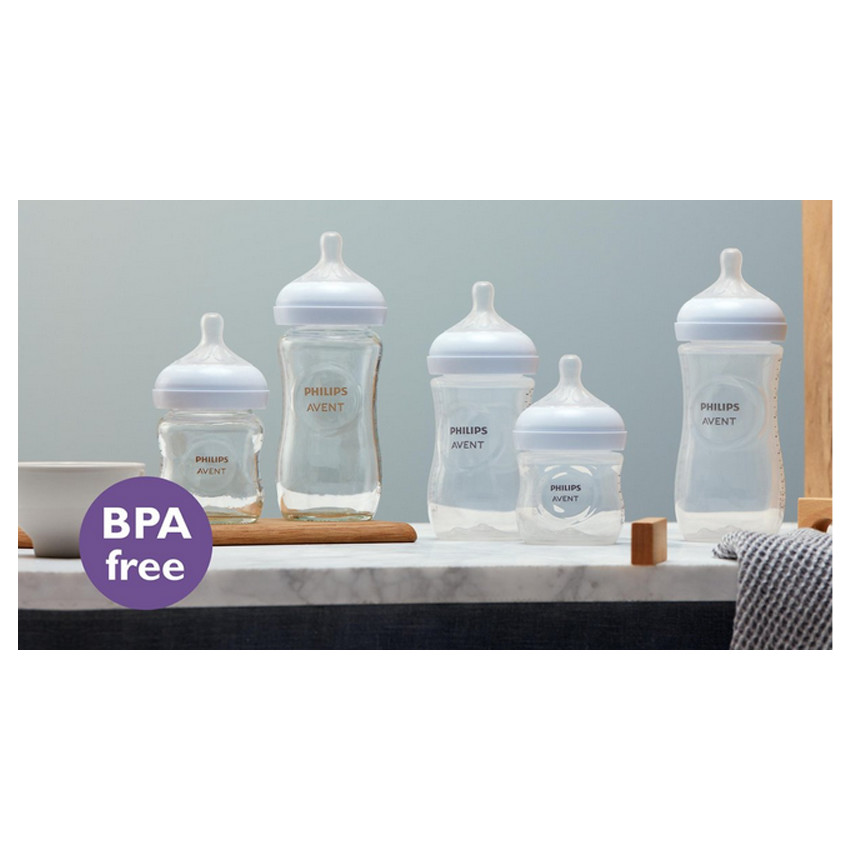 Tétine Natural Response débit lent - 0m+ - Transparent (Philips Avent) - Image 1