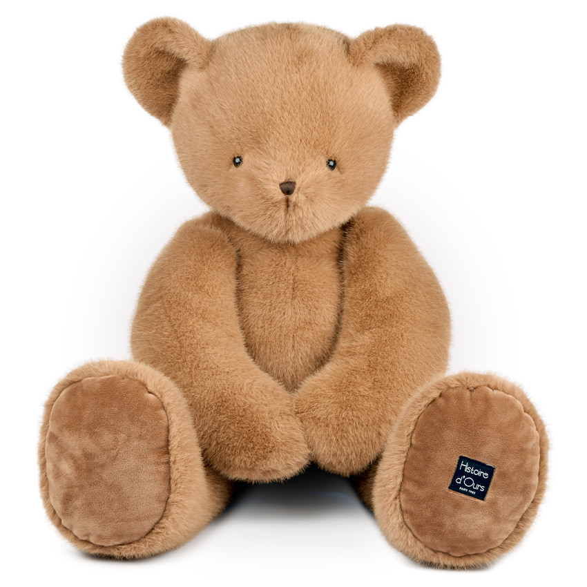 Peluche Ours Clémentin 80CM Praline/Cacahuète