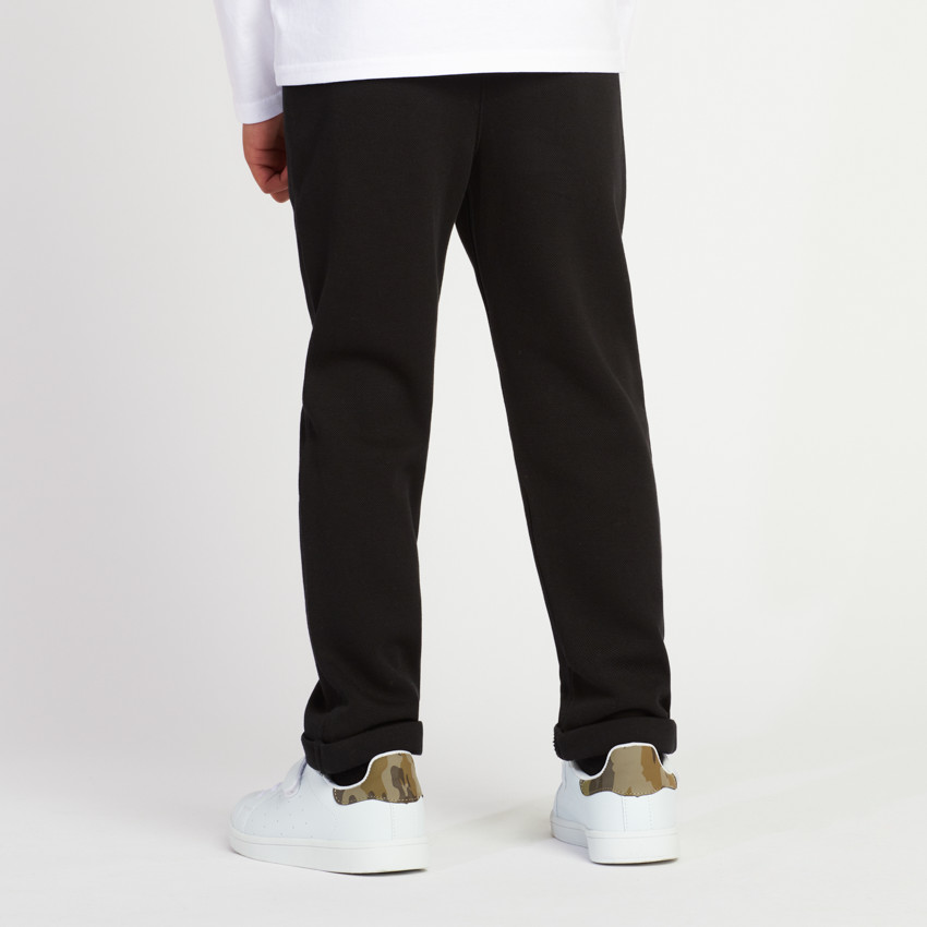 Pantalon uni en maille milano pour garçon  