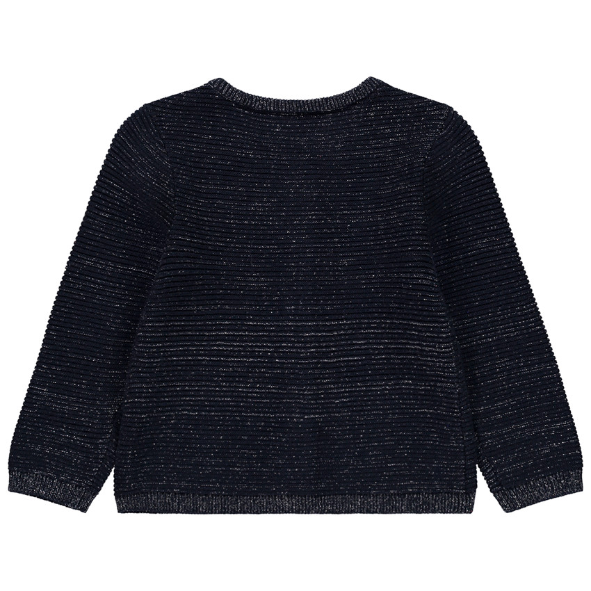 Gilet en tricot fantaisie scintillant pour bébé fille 