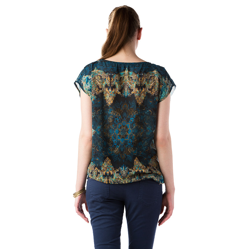 Top de grossesse imprimé cachemire 