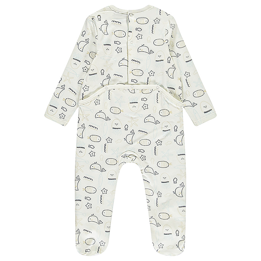 Lot de 3 dors-bien motifs baleines pour bébé garçon avec ouvertures différentes selon l'âge 