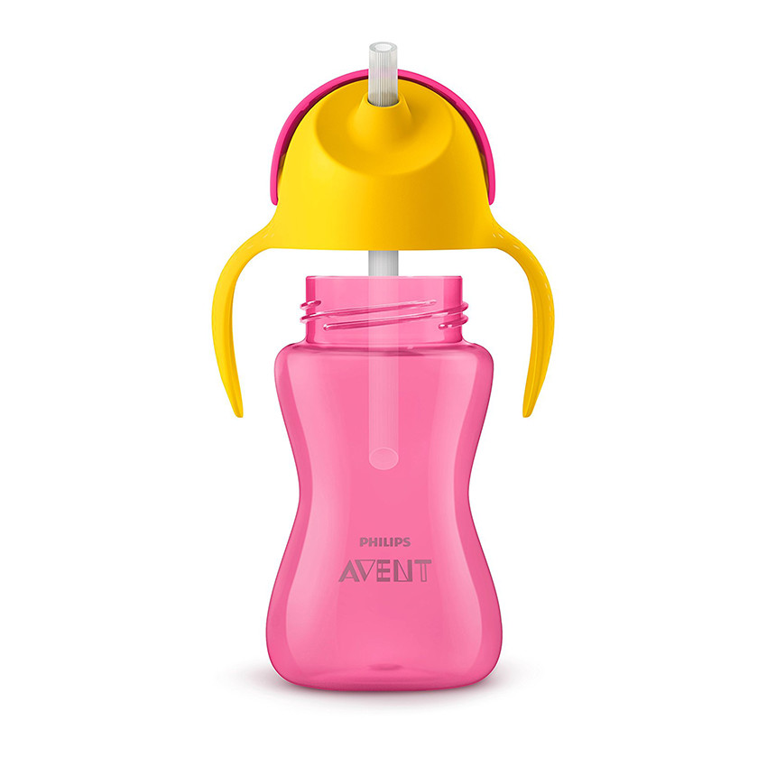 Tasse à paille 300 ml - Rose 