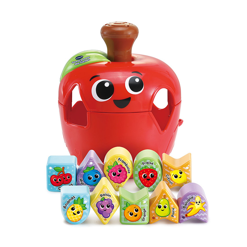 Tourni-Pomme des formes avec 10 fruits 