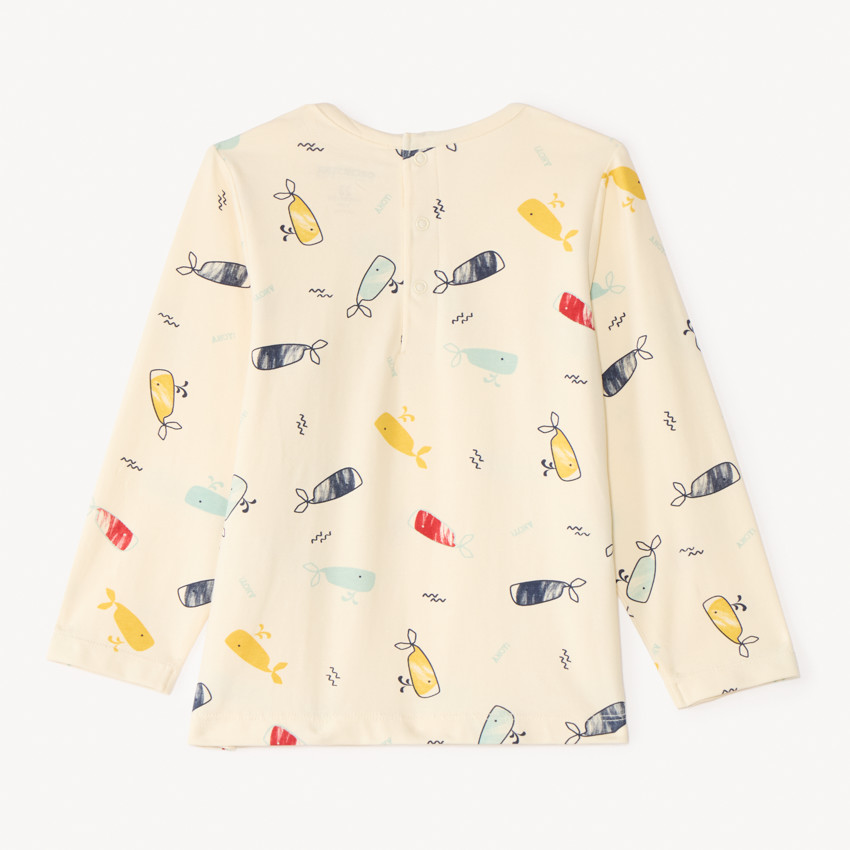 Set pyjama 2 pièces pour bébé garçon avec finitions différentes selon l'âge 