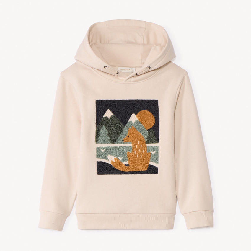 Sweat molleton à patch bouclettes pour garçon 