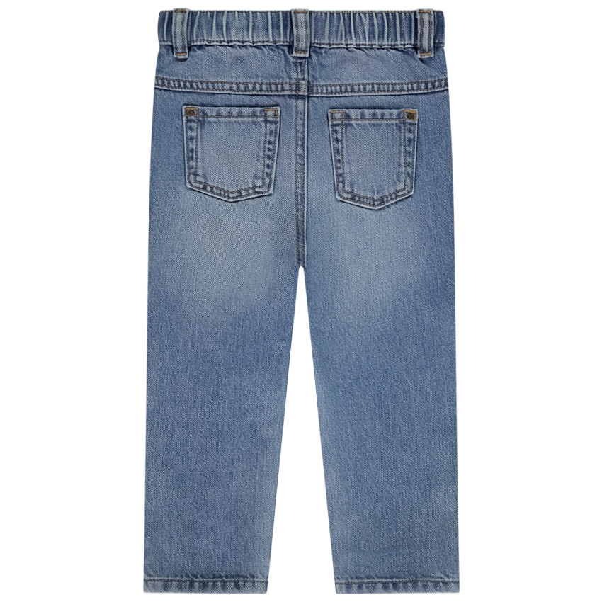 Jean régular à taille élastiquée pour bébé garçon 