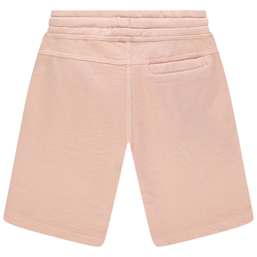 Bermuda uni à texte printé et palmier pour enfant garçon 