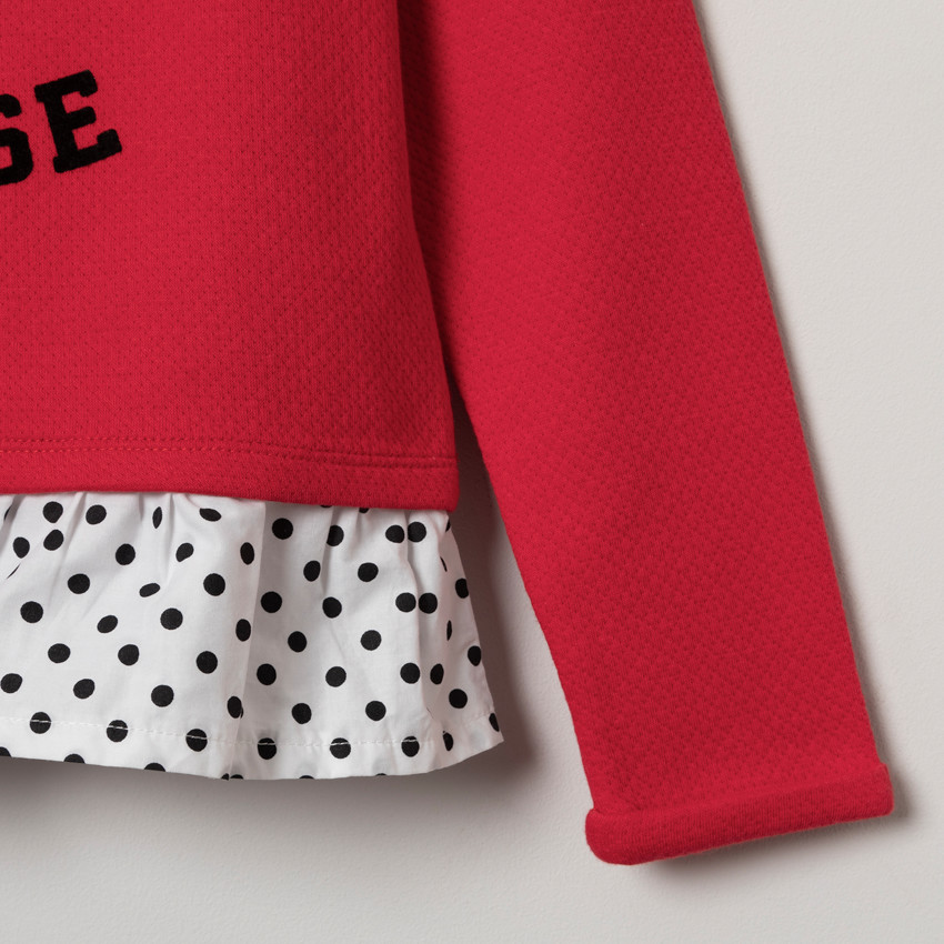 Sweat en molleton effet 2 en 1 print Minnie Disney à paillettes 