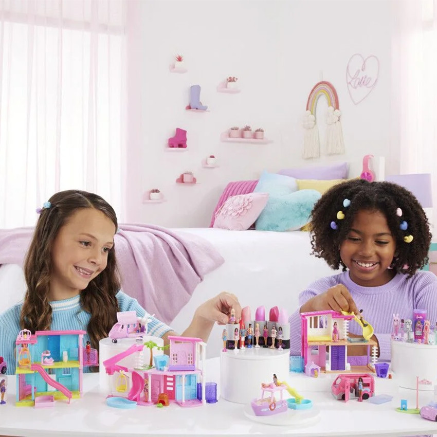 Véhicule miniature mini Barbieland camping-car de rêve  