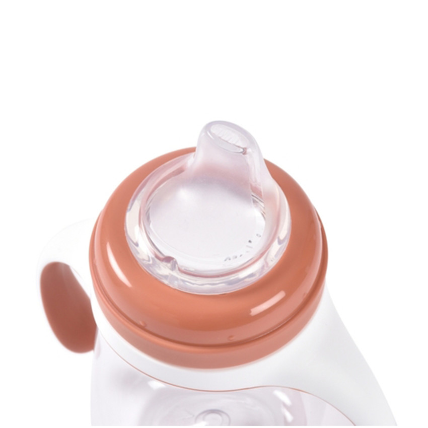 Biberon d'apprentissage 2 en 1 terracotta 210 ml  