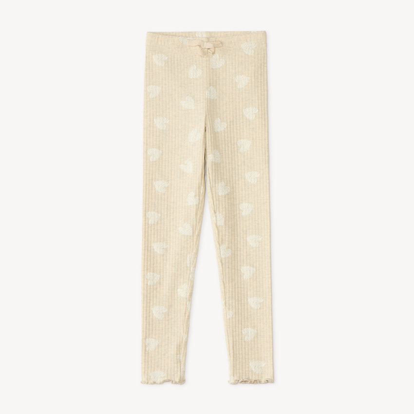 Legging côtelé fille motifs fantaisie 