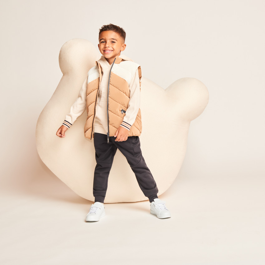 Doudoune sans manches effet color block pour garçon