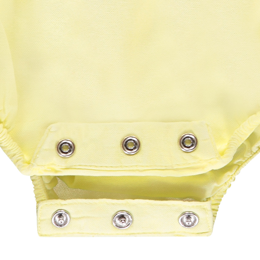 Ensemble body fantaisie + barboteuse salopette unie pour bébé fille 